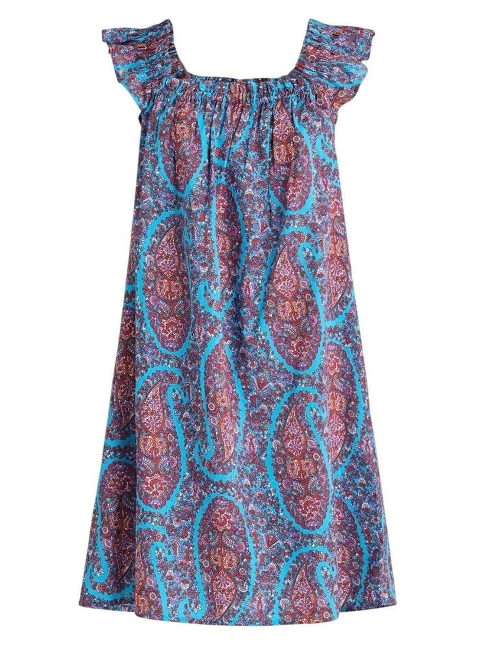 J.Crew Paisley Flutter Strap Tank Dress NWT